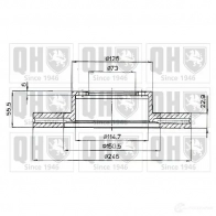 Тормозной диск QUINTON HAZELL MDBZ9L 646421 bdc3687 BDC3 687P - Изображение 1
