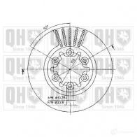 Тормозной диск QUINTON HAZELL FQIN2SZ B DC4247P bdc4247 646609 - Изображение 2