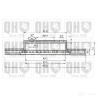 Тормозной диск QUINTON HAZELL BD C3575P 646345 S31UP bdc3575