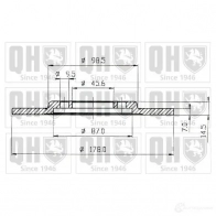 Тормозной диск QUINTON HAZELL 646193 bdc3271 8KAVZN9 BDC 3271P