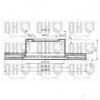 Тормозной диск QUINTON HAZELL BDC 1073P 09VTJ bdc1073 646112 - Изображение 1