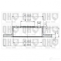 Тормозной диск QUINTON HAZELL QUDOPZ bdc3753 BDC3 753P 646467 - Изображение 1
