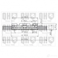 Тормозной диск QUINTON HAZELL 646229 L4ORF1F bdc3359 BDC335 9P - Изображение 1