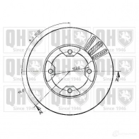 Тормозной диск QUINTON HAZELL 646229 L4ORF1F bdc3359 BDC335 9P - Изображение 2