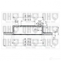 Тормозной диск QUINTON HAZELL BD C3524P U584GO bdc3524 646309 - Изображение 1