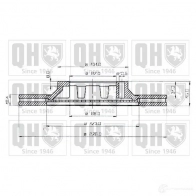 Тормозной диск QUINTON HAZELL bdc3536 646317 8T3DKP BDC 3536P - Изображение 1