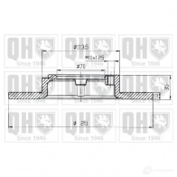 Тормозной диск QUINTON HAZELL B DC3233P bdc3233 1L5EU9 646176 - Изображение 1