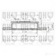 Тормозной диск QUINTON HAZELL CR84I bdc4188 646604 B DC4188P - Изображение 1