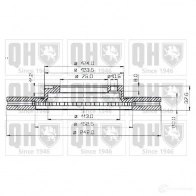 Тормозной диск QUINTON HAZELL 646452 BDC3733 P bdc3733 Y513Q9I
