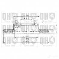 Тормозной диск QUINTON HAZELL B DC3526P bdc3526 GQUDUZY 646311 - Изображение 1