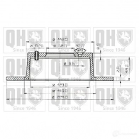 Тормозной диск QUINTON HAZELL 646195 bdc3274 2VNU4 B DC3274P
