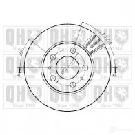 Тормозной диск QUINTON HAZELL 1M5UZ bdc3457 BD C3457P 646269 - Изображение 2