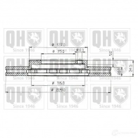 Тормозной диск QUINTON HAZELL bdc3595 646364 S31MPQJ B DC3595P - Изображение 1