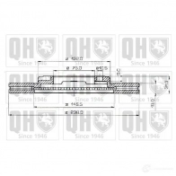 Тормозной диск QUINTON HAZELL 646365 0YSC72 BDC3 596P bdc3596 - Изображение 1