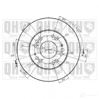 Тормозной диск QUINTON HAZELL MOMFX B DC4383P 646678 bdc4383 - Изображение 2