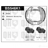 Барабанные тормозные колодки, комплект QUINTON HAZELL 651747 U BEFZ 5050438349603 bs546k1