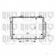 Радиатор охлаждения двигателя QUINTON HAZELL qer2236 5050438007480 Mercedes C-Class (S202) 1 Универсал 2.2 C 200 T CDI (2094) 102 л.с. 1998 – 2001 BQV 8MK