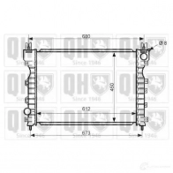 Радиатор охлаждения двигателя QUINTON HAZELL qer2422 671032 5050438134117 ACV XR5