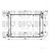 Радиатор охлаждения двигателя QUINTON HAZELL qer2533 5050438135220 671143 T0S 4E