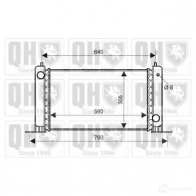 Радиатор охлаждения двигателя QUINTON HAZELL qer2150 7P W3D Fiat Stilo (192) 1 2001 – 2010 5050438006629