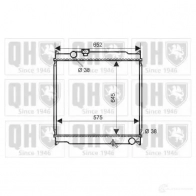 Радиатор охлаждения двигателя QUINTON HAZELL Toyota DW 8EN qer2319 5050438008319