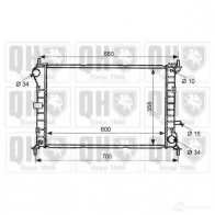 Радиатор охлаждения двигателя QUINTON HAZELL qer2014 J8A62 9X 670631 5016594017862