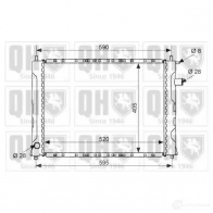 Радиатор охлаждения двигателя QUINTON HAZELL 670166 qer1467 5DG FQ89 5016593372306