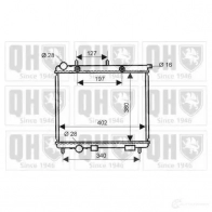 Радиатор охлаждения двигателя QUINTON HAZELL 5050438001709 qer2098 Citroen C3 1 (FC, PF1) 2002 – 2009 V2KGVX P