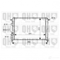 Радиатор охлаждения двигателя QUINTON HAZELL 670506 W 8YTSV 5016593982918 qer1885