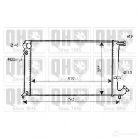 Радиатор охлаждения двигателя QUINTON HAZELL 670442 5016593552968 YX52RM C qer1803