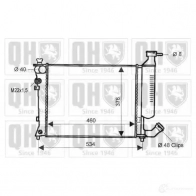 Радиатор охлаждения двигателя QUINTON HAZELL qer1918 3UFT O 670539 5016594017077