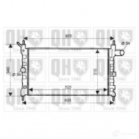 Радиатор охлаждения двигателя QUINTON HAZELL qer2060 IRRN 0V 670676 5050438001273