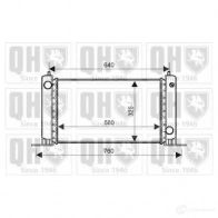 Радиатор охлаждения двигателя QUINTON HAZELL KXAKK 9A Fiat Stilo (192) 1 2001 – 2010 qer2158 5050438006704