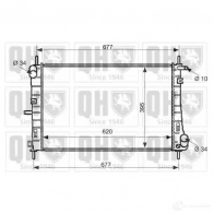 Радиатор охлаждения двигателя QUINTON HAZELL 670786 qer2175 Q 4AUQ1F 5050438006872