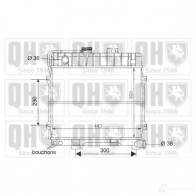 Радиатор охлаждения двигателя QUINTON HAZELL 5016593550926 670274 qer1581 AW5 7L