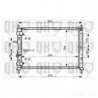 Радиатор охлаждения двигателя QUINTON HAZELL 5016593397613 X240RL 3 qer1522 Fiat Brava (182) 1 Хэтчбек 1.9 TD 100 S (182.BF) 100 л.с. 1996 – 2001