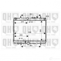 Радиатор охлаждения двигателя QUINTON HAZELL Y1Y3 T0 5016594019026 Peugeot 406 1 (8E, 8F) Универсал 2.0 HDi 110 107 л.с. 2001 – 2004 qer2036