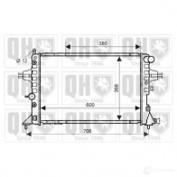 Радиатор охлаждения двигателя QUINTON HAZELL qer2264 6TL ZR Opel Astra (G) 2 Универсал 2.0 DTI 16V (F35) 101 л.с. 1999 – 2004 5050438007763