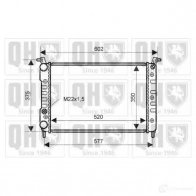 Радиатор охлаждения двигателя QUINTON HAZELL 670546 WW QAD9 5016594017138 qer1925