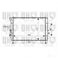 Радиатор охлаждения двигателя QUINTON HAZELL qer2354 Volkswagen Bora (A4, 1J6) 4 Универсал 1.9 TDI 150 л.с. 2001 – 2005 5050438008661 K7J4 WC