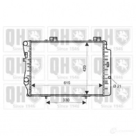 Радиатор охлаждения двигателя QUINTON HAZELL Mercedes C-Class (W202) 1 Седан 3.6 C 36 AMG (2028) 280 л.с. 1994 – 2000 qer2248 5050438007602 0A NW71