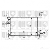 Радиатор охлаждения двигателя QUINTON HAZELL 670222 PRAE 45 5016593397651 qer1526