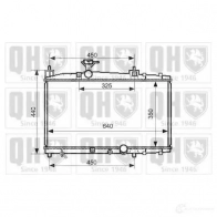 Радиатор охлаждения двигателя QUINTON HAZELL Toyota Yaris Verso (XP20) 1 Минивэн 1.4 D 4D (NLP20. NLP22) 75 л.с. 2001 – 2005 HZP2 Z qer2517 5050438135060