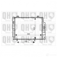 Радиатор охлаждения двигателя QUINTON HAZELL qer2249 5050438007619 670859 NX SRO