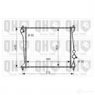 Радиатор охлаждения двигателя QUINTON HAZELL S T9W9 5050438008517 Audi A2 (8Z) 1 2000 – 2005 qer2339