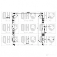 Радиатор охлаждения двигателя QUINTON HAZELL NF6X KT Renault Twingo (C06) 1 Хэтчбек 1.2 (C063. C064) 55 л.с. 1993 – 1996 5016593397910 qer1552