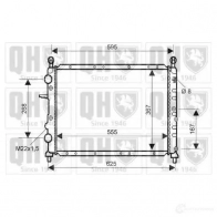 Радиатор охлаждения двигателя QUINTON HAZELL qer2136 Y3X05 W 670747 5050438006483