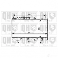 Радиатор охлаждения двигателя QUINTON HAZELL 5050438007336 qer2221 Mazda Y1 AKW2