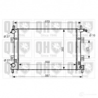 Радиатор охлаждения двигателя QUINTON HAZELL 71RZC O 671016 qer2406 5050438133950