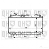 Радиатор охлаждения двигателя QUINTON HAZELL 5050438008326 Toyota RAV4 qer2320 BBVYI F